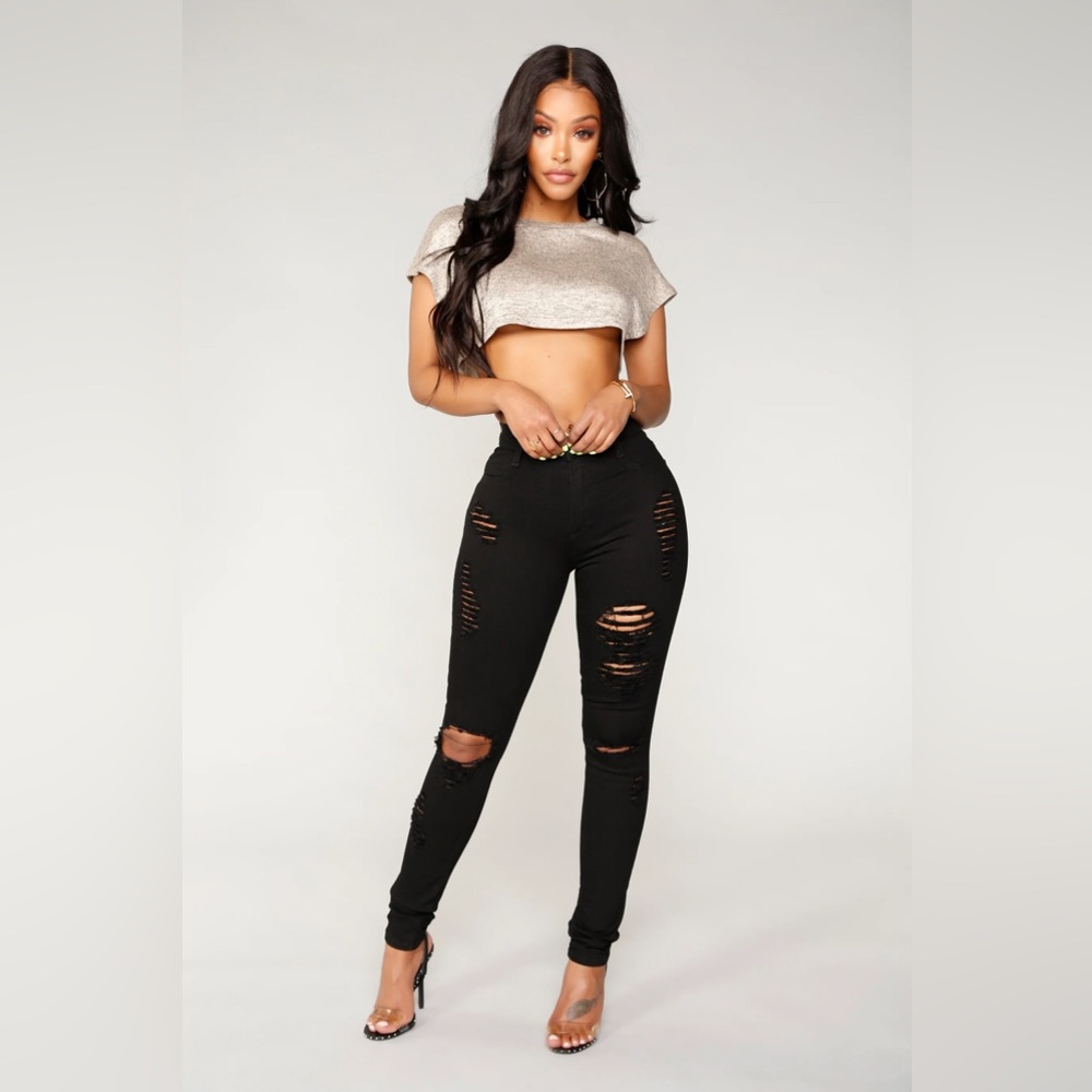Hannah Skinny Jeans - Black- Worn once!!